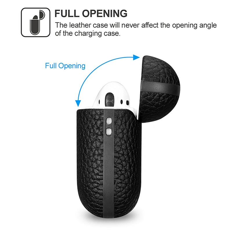 Fit for Men And Women Case for AirPods2 leather Sleeve for Air Pod Wireless Charging Case for AirPods 2