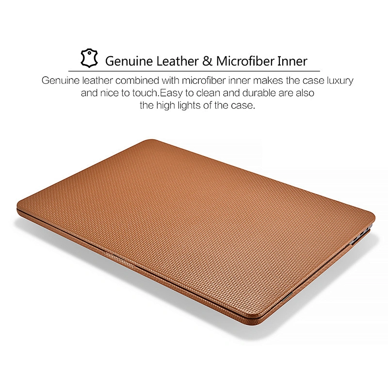 High Quality Real Leather Computer Case Tablet Cover Laptop Sleeve Case For Apple Fits For Macbook Pro 13 15 inch