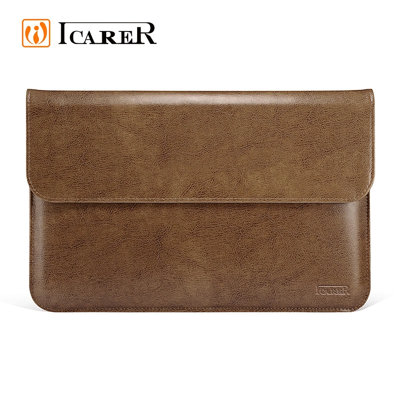 Icarer Sleeve Cover Leather For Macbook Air 13 Inch And 11 Inch For Macbook pro
