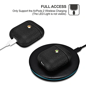 Fit for Men And Women Case for AirPods2 leather Sleeve for Air Pod Wireless Charging Case for AirPods 2