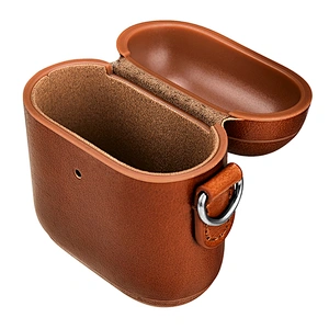 New Arrival Genuine Leather Portable Carrying Wireless Earphone Case for AirPods case for Apple Air Pods 2 Cover