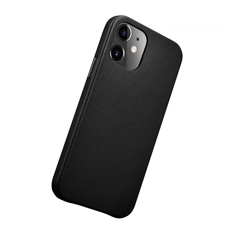 ICARER High Quality Genuine Custom Cellphone Leather Cases Original Brown Cover for Luxury Phone Case for iPhone 12 Pro 6.1 inch