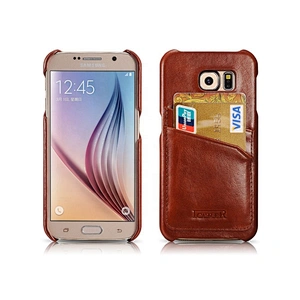 Wholesale Luxury Cell Phone Case Card Slot Genuine Leather Flip Wallet Case For iPhone 6
