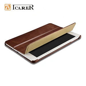 Luxury Handmade Shockproof Premium Real Leather Protective Case Cover With Stand for New iPad 9.7