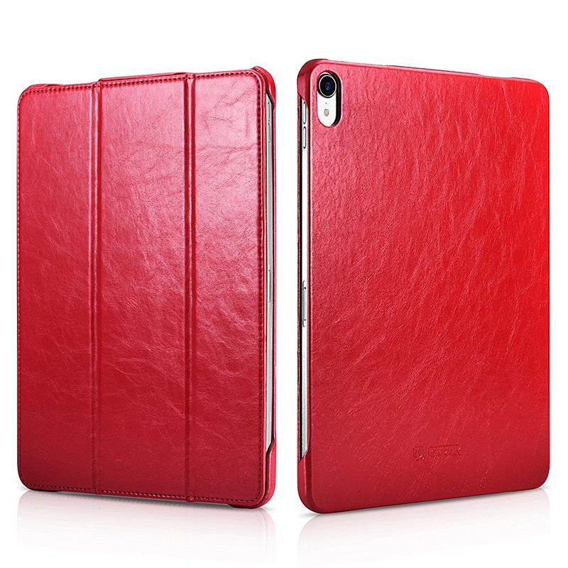 Luxury Shockproof Microfiber Leather Tablet Flip Cover Folding Stand Case for iPad Pro 11inch 12.9 inch 2018