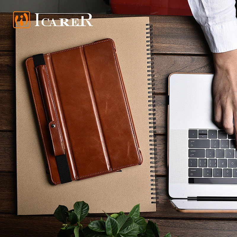Real Leather Single Pen Slip Holder Case for iPad Pencil