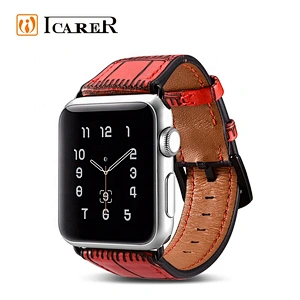 2019 ICARER Hot Newest Avant-garde Series Real Cow Leather Watch Band for Apple Watch Strap