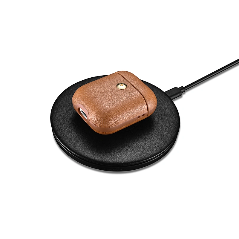 2021 New Earphone Accessories Leather Black Soft Case New Shockproof Wireless Portable for PU Case for Air pods Pro