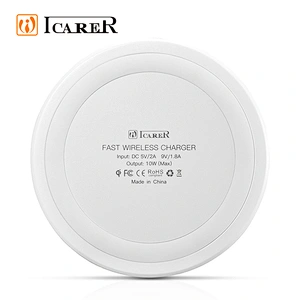 2020 ICARER Hot Selling Compatible Qi Magnetic Induction  OEM PU Leather Wireless Fast Wireless Charging Mouse Pad for iPhone