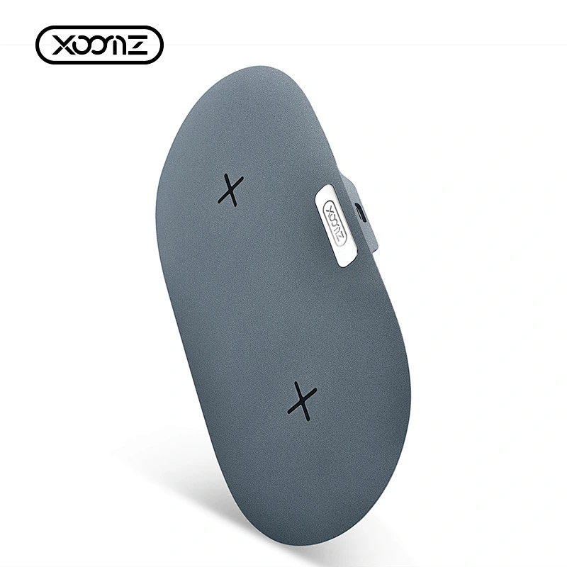 QI Fast Matte Frosted Mobile Phone Double Wireless Charging Pad Smart Cell Phone Wireless Charger for iPhone X 8 8 Plus