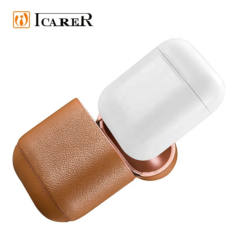 New Design Nappa Leather Wireless Earphones Sleeve Case For Apple AirPods