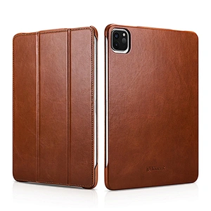 Brown Shockproof Protective Tablet Vintage Genuine Leather Folio Cover for  iPad Pro 11 inch 2020 Tablet Case for ipad Pro Case