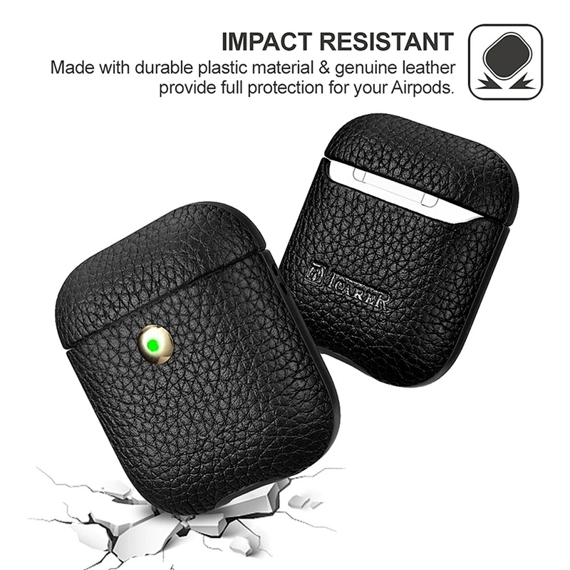 Fit for Men And Women Case for AirPods2 leather Sleeve for Air Pod Wireless Charging Case for AirPods 2
