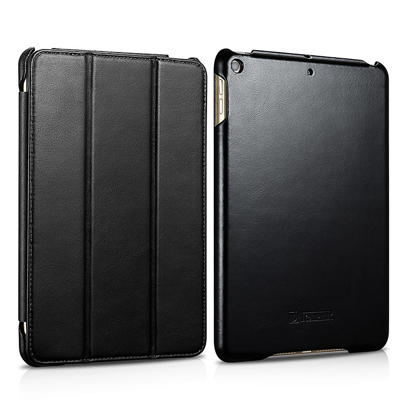 2019 New Design Genuine Leather Cover for iPad Mini Leather Protective Case for iPad Mini 5