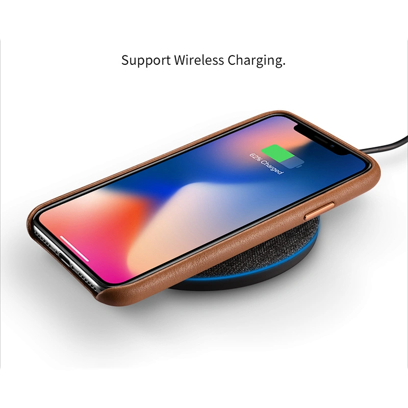 Wholesale Custom Oem Genuine Leather Mobile Casing Shell Covers Cell Cover Case Phone Cases For iPhone X Xs Max For Apple