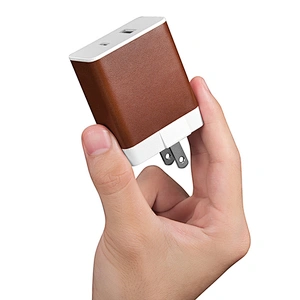 High Quality Mobile Phone Charging 5V 1A Leather Wall USB Adapter