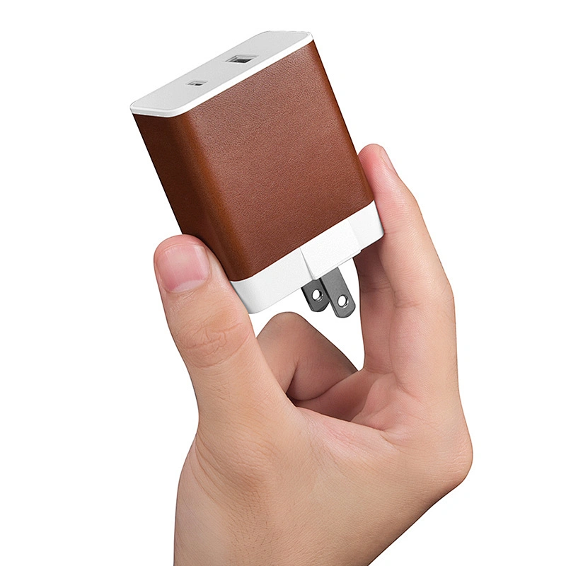 High Quality Mobile Phone Charging 5V 1A Leather Wall USB Adapter