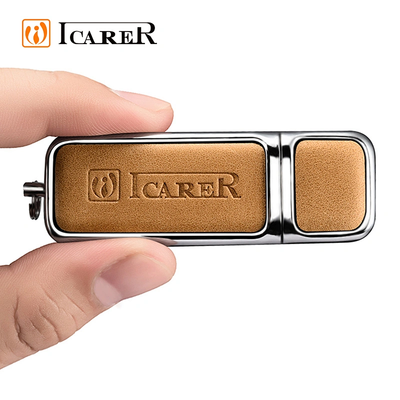 Wholesale High Quality OEM Support Logo Custom 16GB USB 2.0 Mini Leather USB Flash Drive Disk