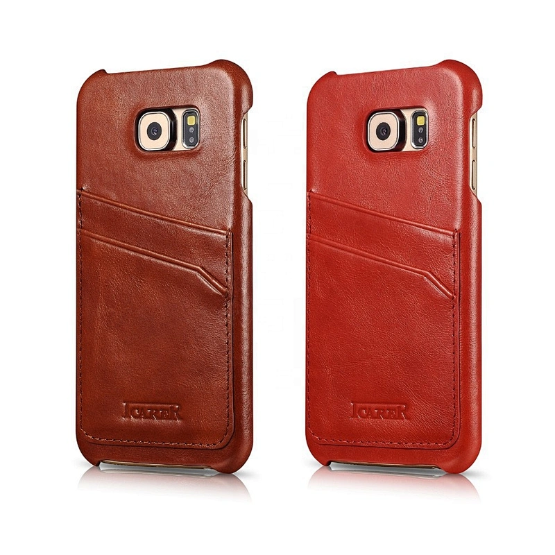 Wholesale Luxury Cell Phone Case Card Slot Genuine Leather Flip Wallet Case For iPhone 6