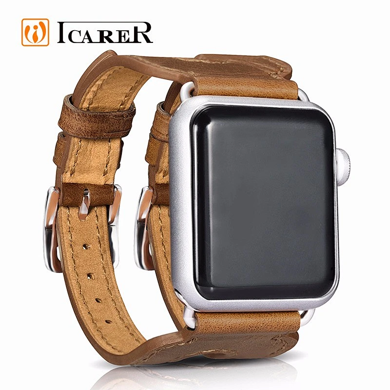 ICARER Genuine Leather Band for Apple Watch 2 Straps