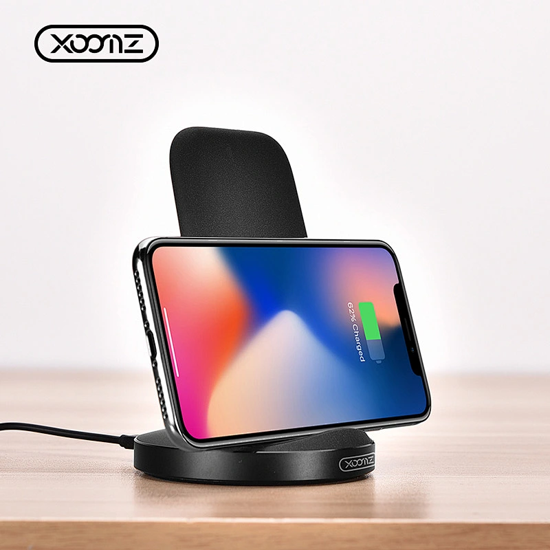 QI Portable Universal Matte Frosted Vertical Wireless Charger Smartphone Mobile Phone Wireless Charging Stand