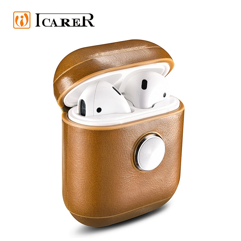 Wholesale Wireless Leather Charging Headphone Case For AirPods For Apple