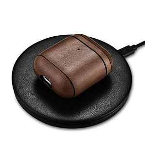 Wireless Charging Support Case for Apple Airpods 2019 New Earphone Leather Case For iPhone Airpods