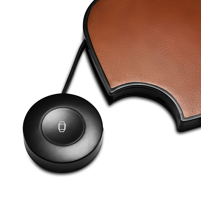 Portable 2 in 1 Leather Stretchable Fast Wireless Charger for iPhone for iWatch wireless charger for Apple Watch