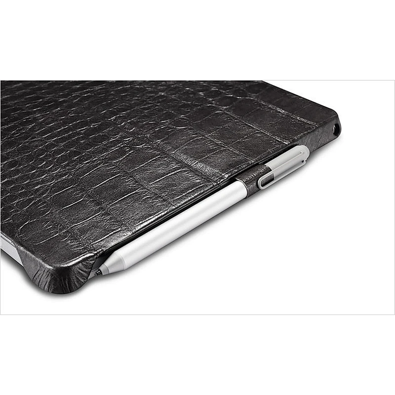 ICARER Genuine Leather Case for Microsoft Surface Pro 4 Back Cover with Stand Function