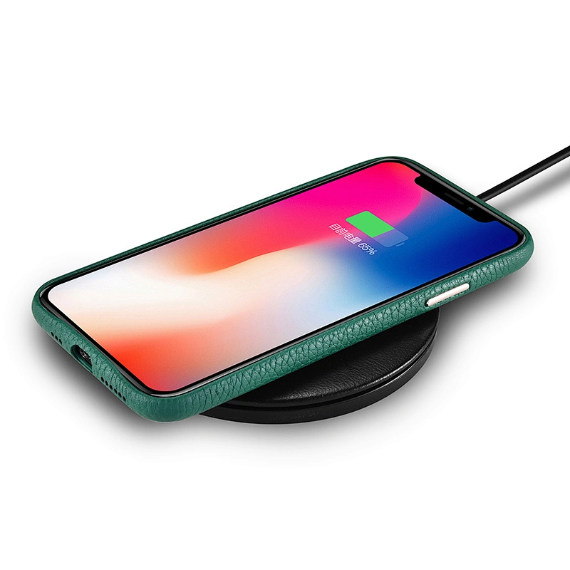 OEM Logo Color Custom Leather Phone Back Cover for iPhone X