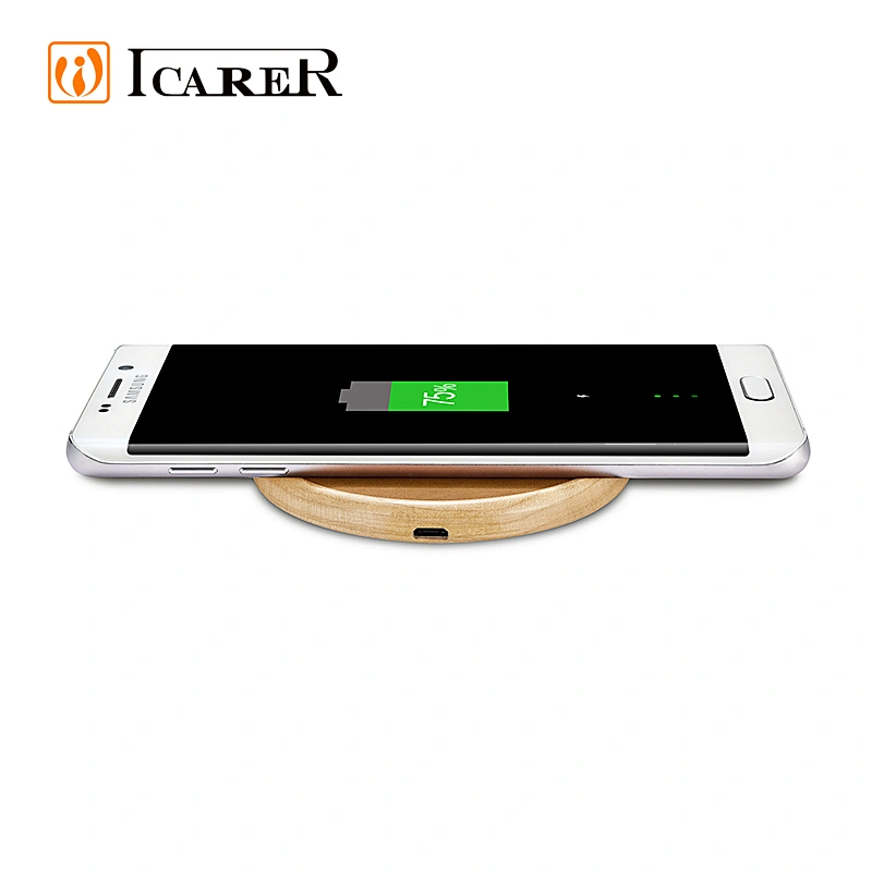 Hot Selling Leather Wireless Phone Charger Universal Fast Wireless Charger for iPhone for Samsung