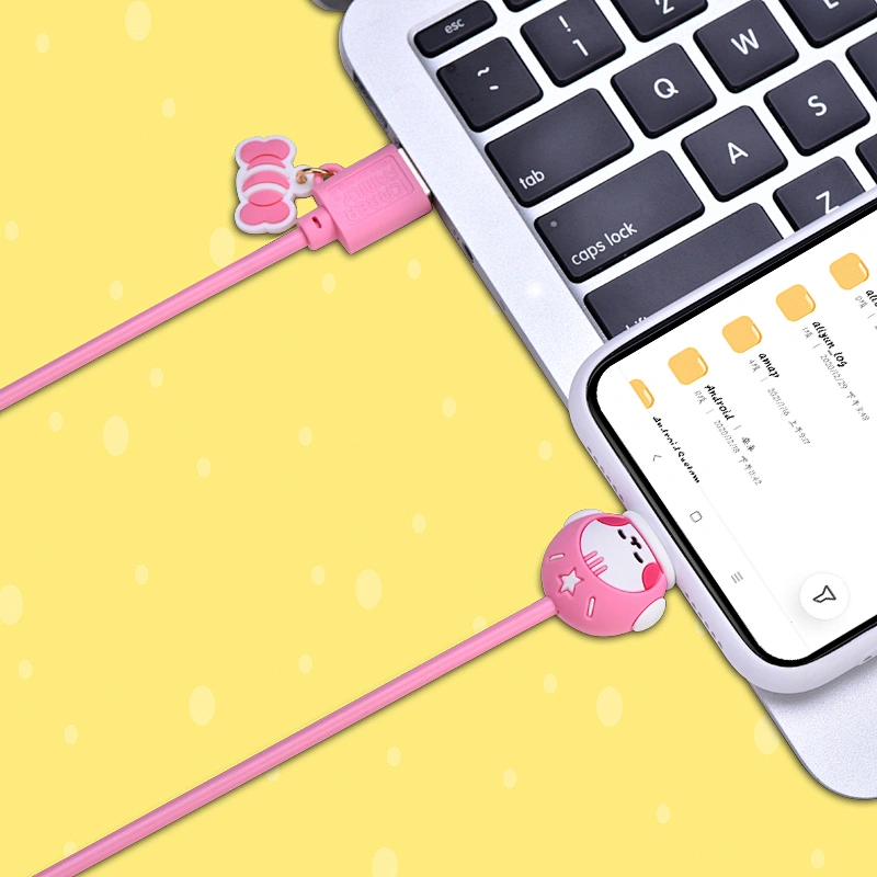 Amazon USA Hot Selling Cute Animal Cartoon Charging USB Cable For IOS Mobile Phone Cable