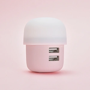 Led Light USB Plug Micro Multi Mobile Mushroom Phone USB Wall Charger