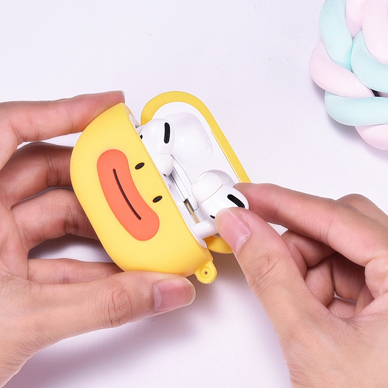 3D Earphone Case Soft Silicone Cat Cartoon Design Shape Cover for AirPods