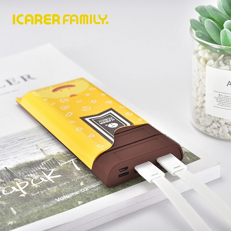 Fashion lovely chocolate design 10000mAh wireless charger power bank waterproof mobile phone power bank