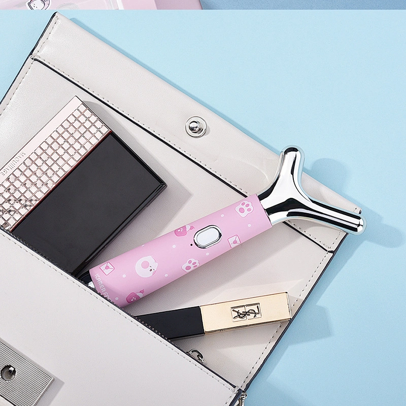 Y-Shape face massage portable beauty device with Roller For Anti Aging Face Beauty roller private label handle massager