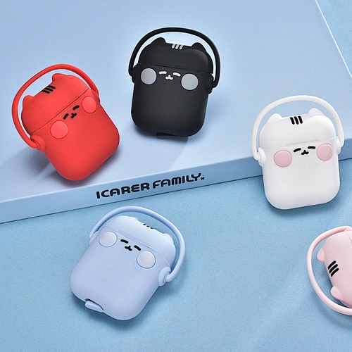 ICARER Cute Cartoon case For Airpods Pro Silicone case For Airpods COVER Protection case For Airpods 4
