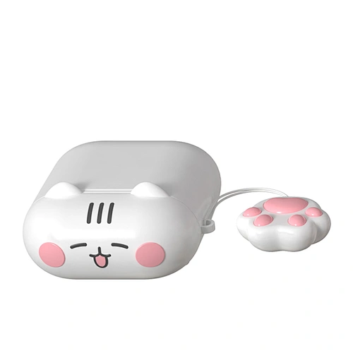 ICARER Wholesale New Cartoon Design Silicone Mini Shape of Cat for Airpods 2 Earphone Accessories for Airpods Case
