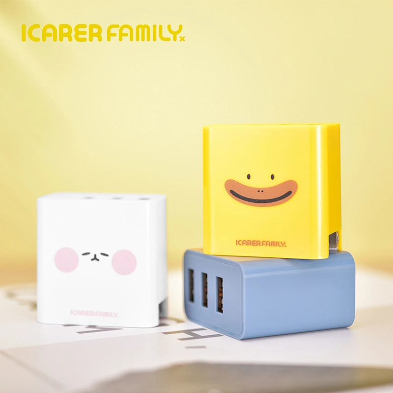 New Technology 3.0 Mobile Phone Universal Travel 3 Port USB Wall Charger With CE RoHS FCC Certifications