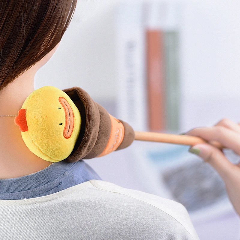 Cartoon plush toy knock back stick fitness massage hammer beat hammer massager middle-aged old man kick leg back hammer
