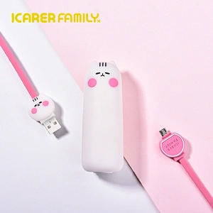 Unicorn Cartoon Cute Portable Mini 2500mah Power Bank For Emergency Using