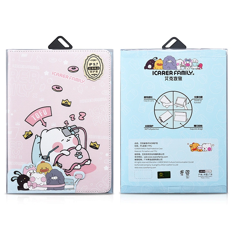 Slim Thin Universal Protective PU Leather Material  9.7inch Table Case for iPad