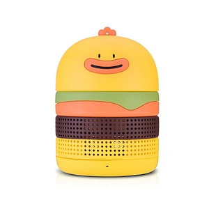 Big sound bass hamburger wireless speaker wireless portable  speaker with 1800mah rechargeable battery