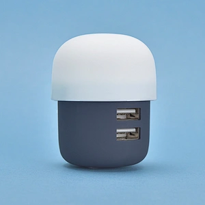 Led Light USB Plug Micro Multi Mobile Mushroom Phone USB Wall Charger