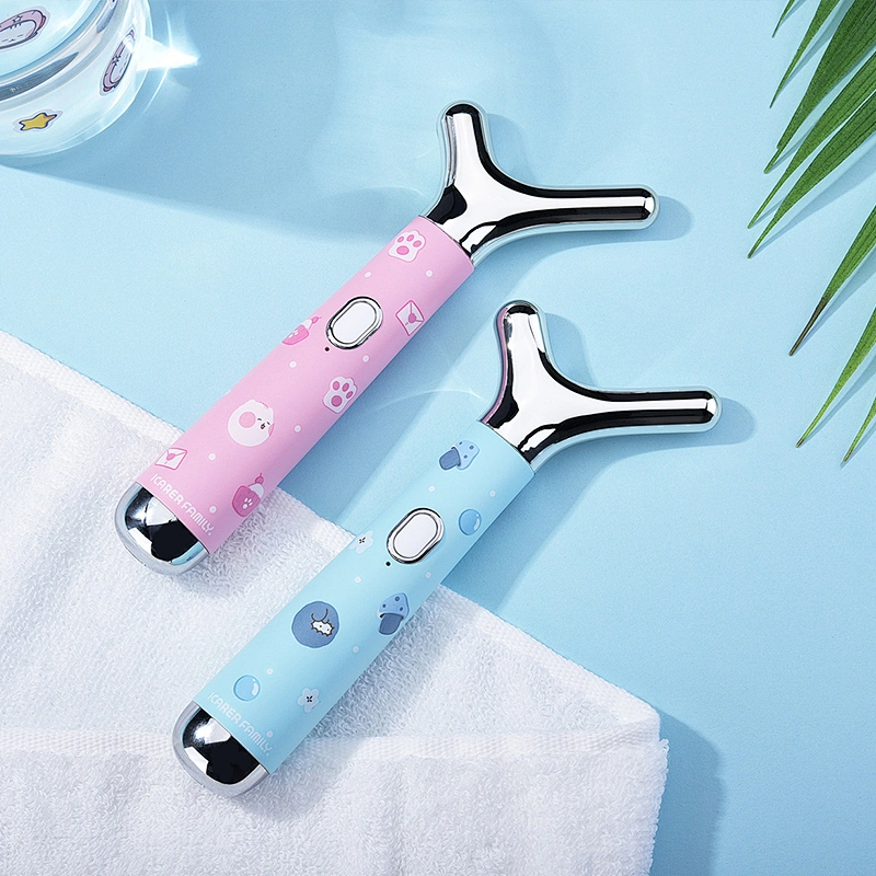 Y-Shape face massage portable beauty device with Roller For Anti Aging Face Beauty roller private label handle massager
