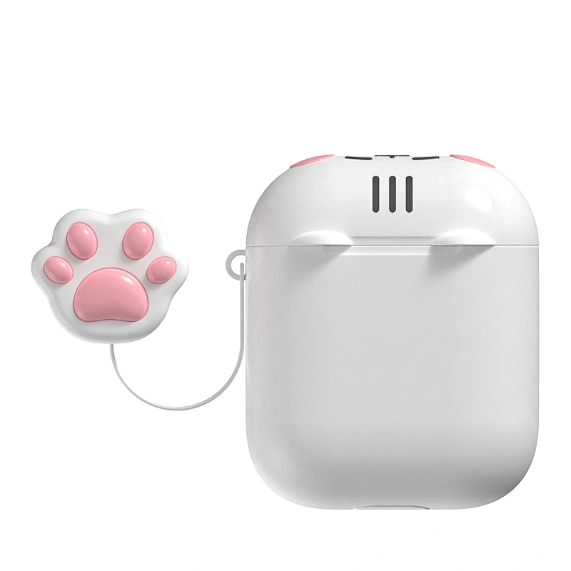ICARER Wholesale New Cartoon Design Silicone Mini Shape of Cat for Airpods 2 Earphone Accessories for Airpods Case