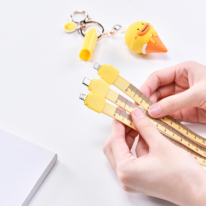 2021 New Design Usb Power Charging Cable Mobile Phone Usb Cable Keychain Data Cable