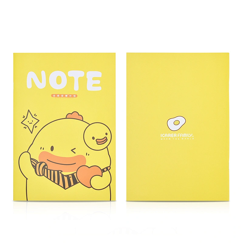 2021 New Design Promotional Gifts Diary Perfect Binding Pvc Kraft Paper Cute Notebook