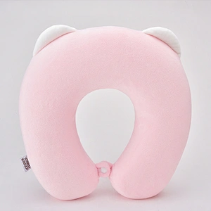 100% Cotton Comfortable U Shape Travel Neck Pillow