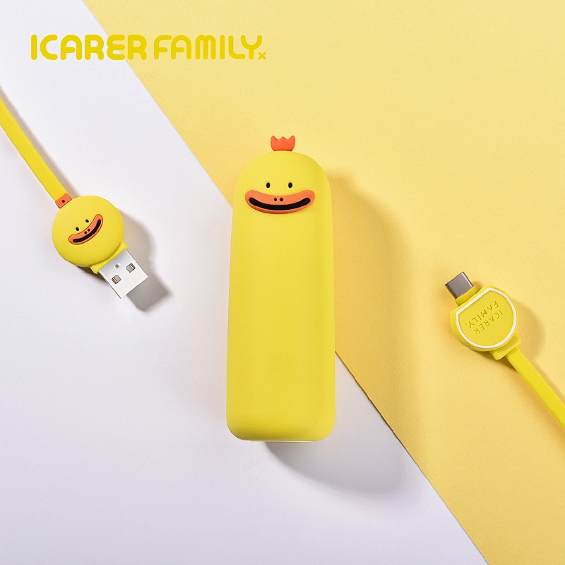 Unicorn Cartoon Cute Portable Mini 2500mah Power Bank For Emergency Using